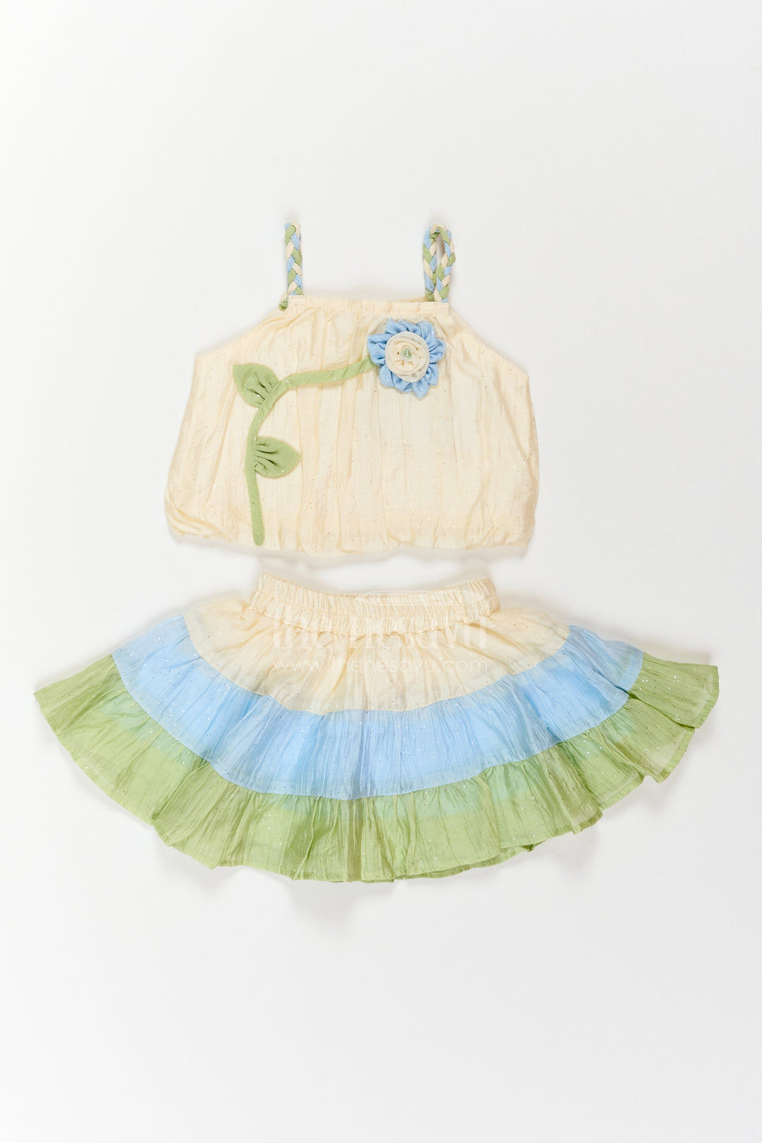 Girls Muslin Cotton Co Ord Set for Birthdays Outings and Playful Celebrations