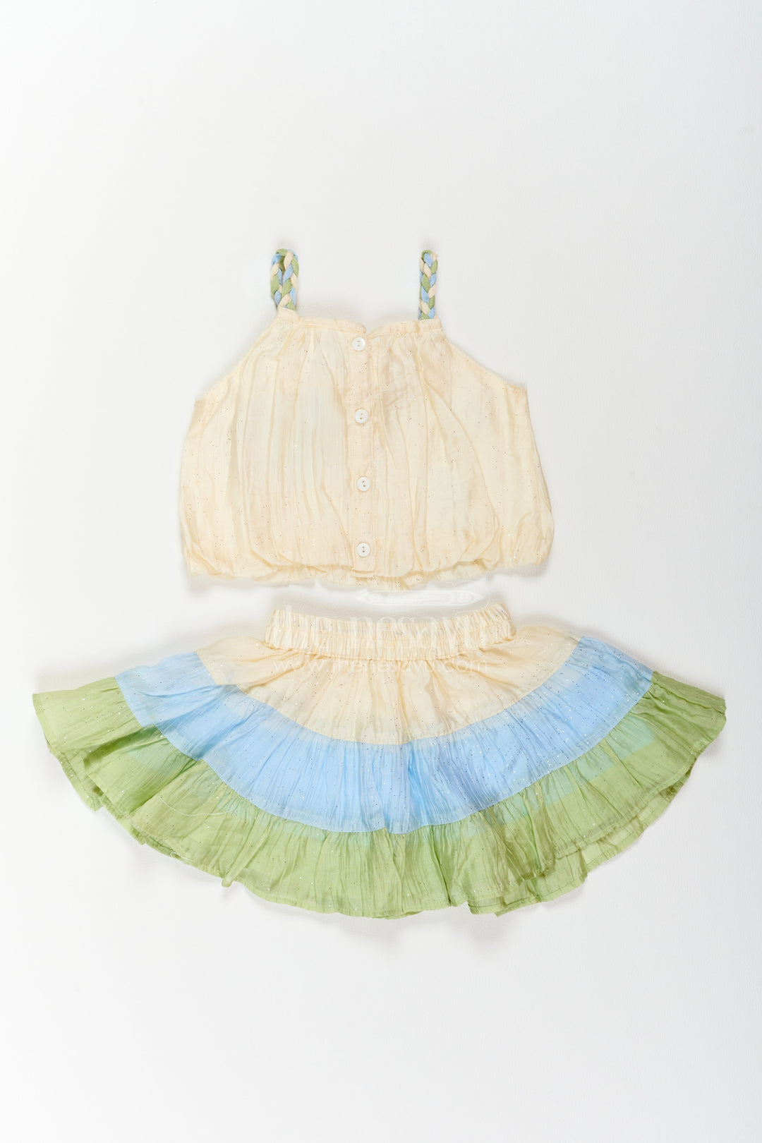 Girls Muslin Cotton Co Ord Set for Birthdays Outings and Playful Celebrations