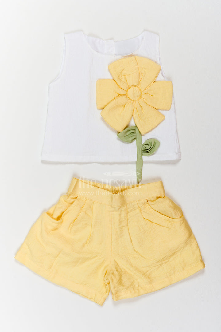 Girls Statement Flower Co Ord Set for Holidays Parties and Day Outings