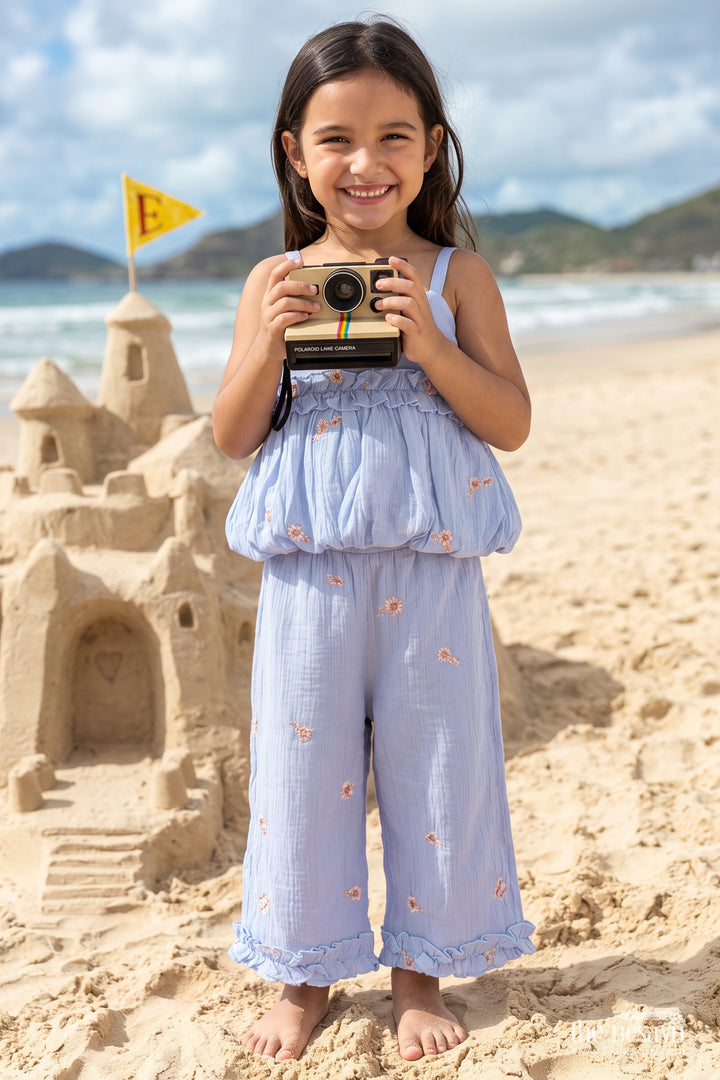 Girls Printed Co Ord Set for Vacations Parties and Stylish Family Outings