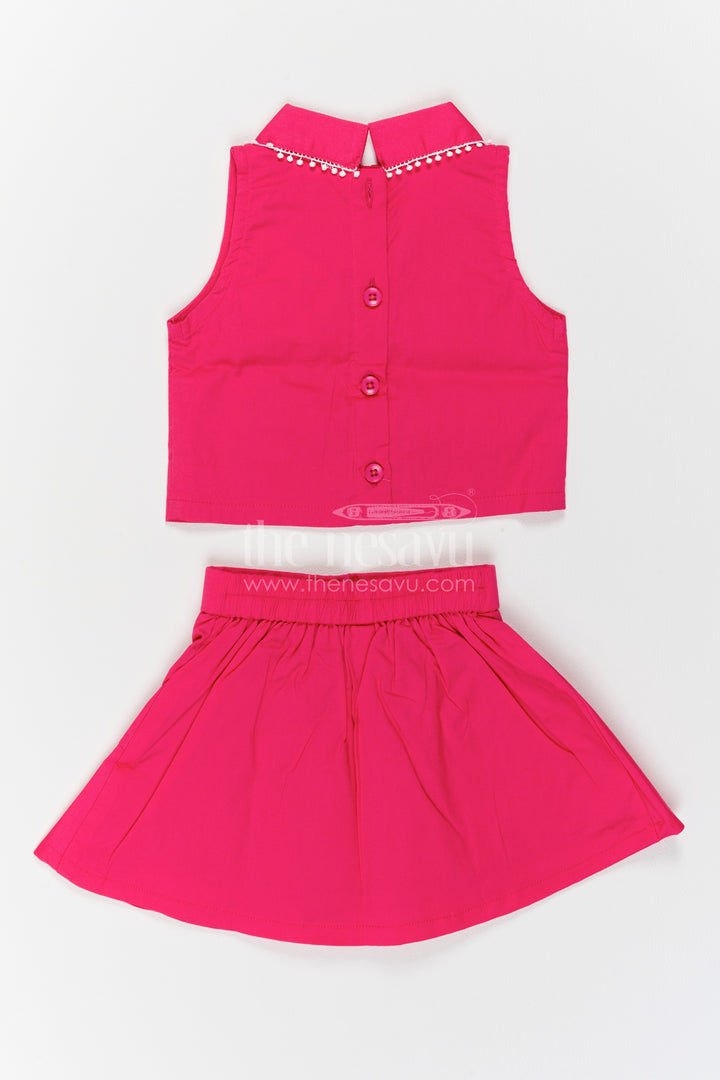 Girls Flower Motif Co Ord Set for Family Celebrations and Birthday Outings