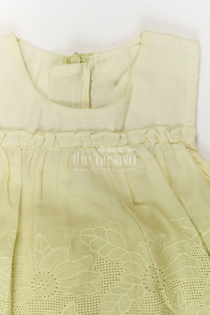Two Piece Co Ord Set for Girls in Yellow with an Occasion Ready Finish