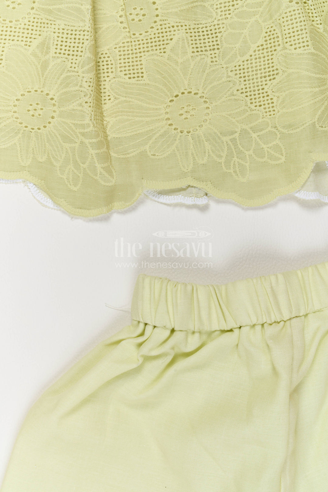 Two Piece Co Ord Set for Girls in Yellow with an Occasion Ready Finish