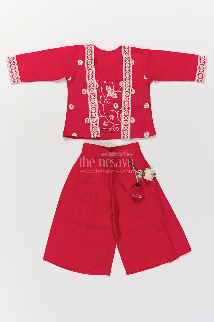 Sharara Dress for Girls in Pink for Traditional Events
