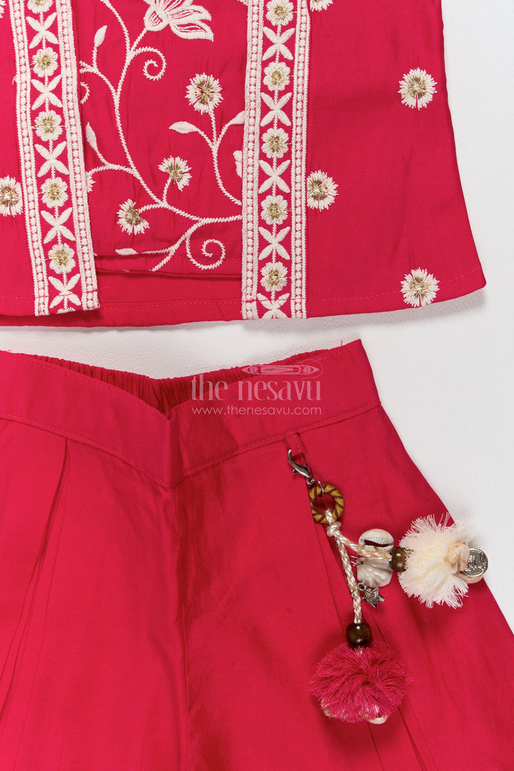 Sharara Dress for Girls in Pink for Traditional Events