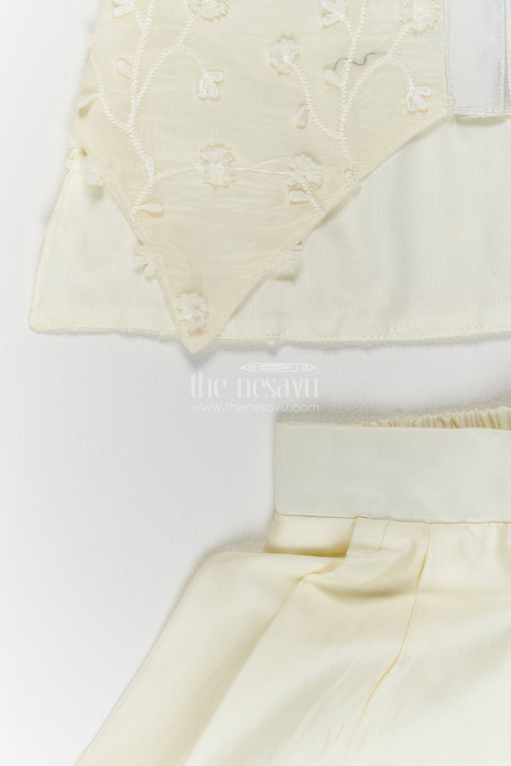 Two Piece Co Ord Set for Girls in Yellow for Family Celebrations