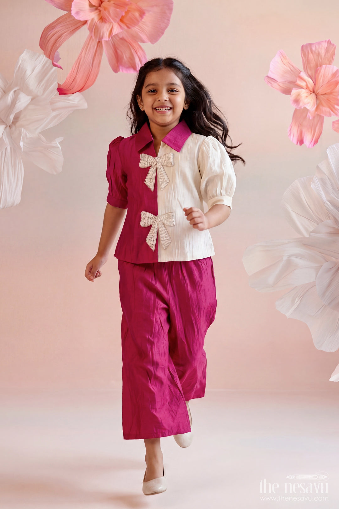 Girls Co Ord Set in Pink for Portrait Days