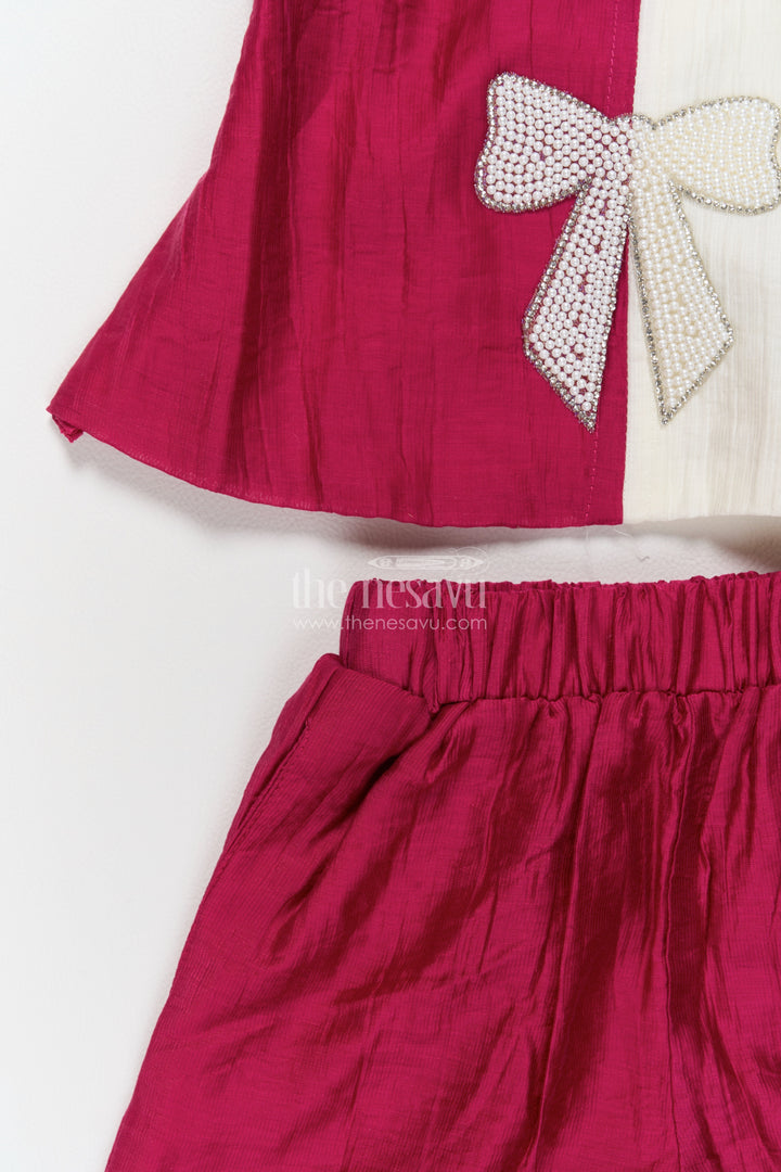 Girls Co Ord Set in Pink for Portrait Days