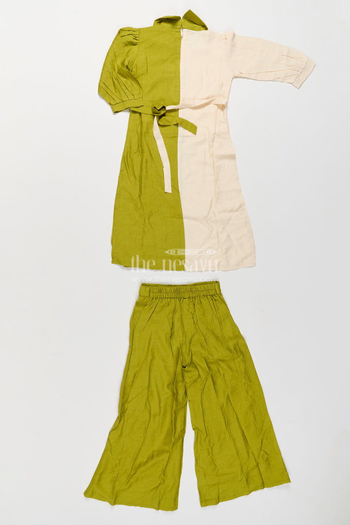 Two Piece Co Ord Set for Girls in Green for Wedding Moments