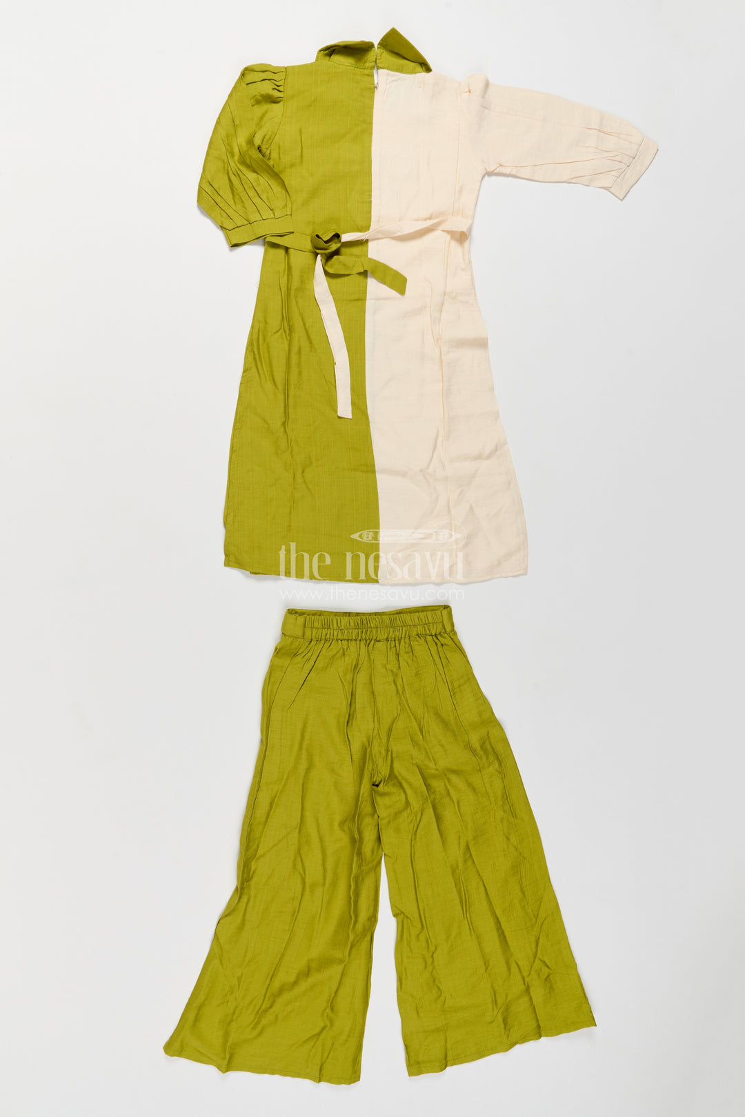 Two Piece Co Ord Set for Girls in Green for Wedding Moments