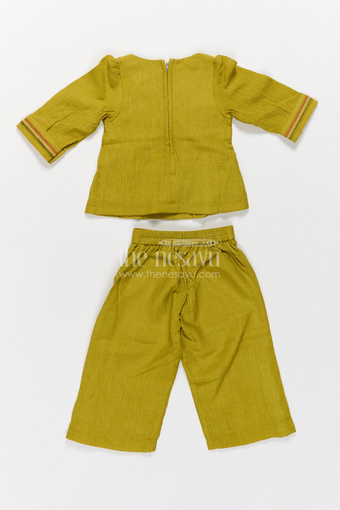 Two Piece Co Ord Set for Girls in Green with an Occasion Ready Finish