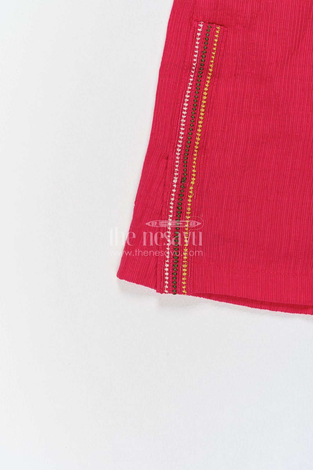 Girls Top and Pant Set with Thread Embroidery for Weddings and Parties