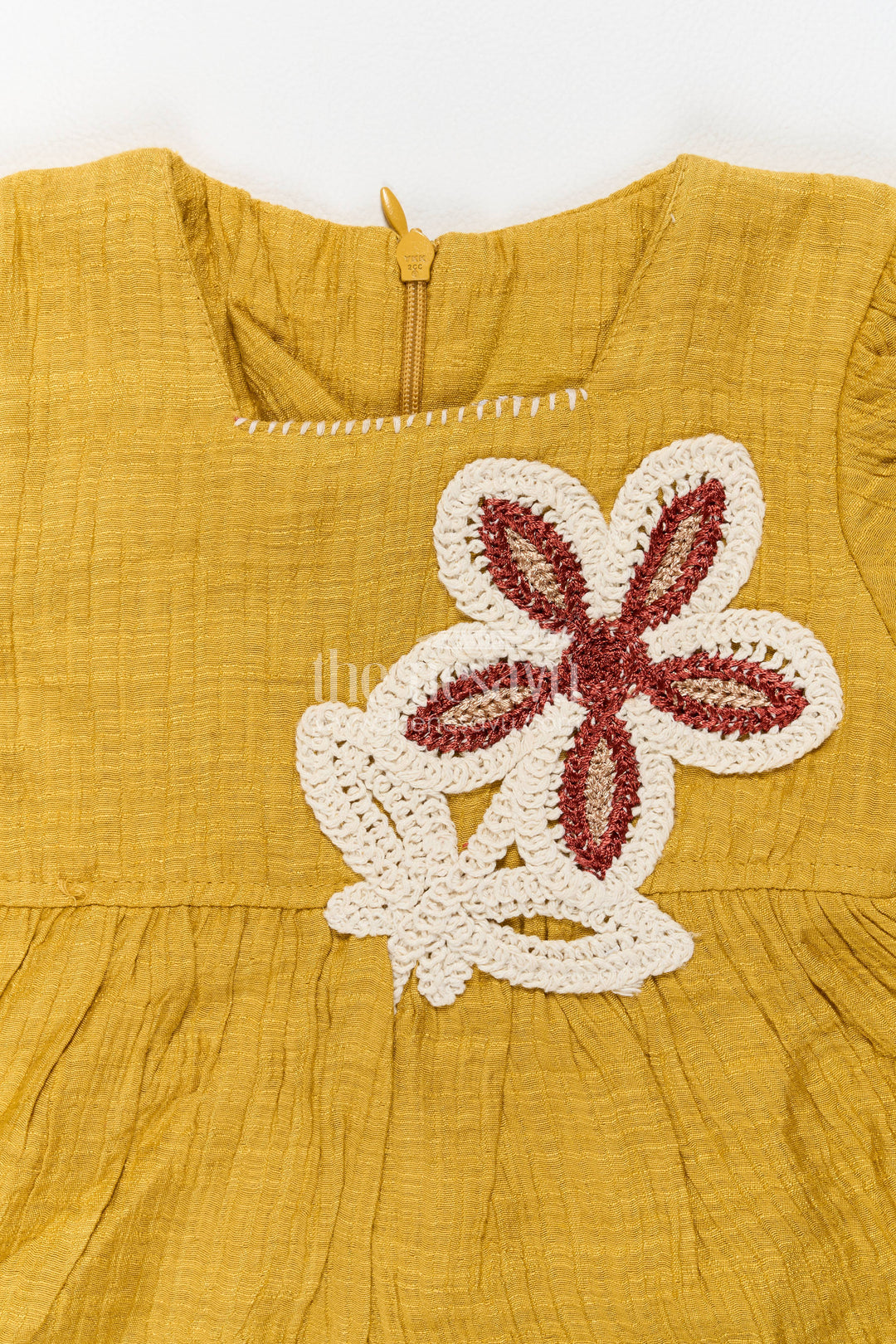 Girls Top and Pant Set in Yellow for Milestone Days