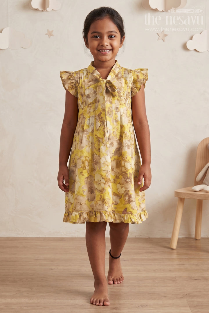Yellow Floral Girls&