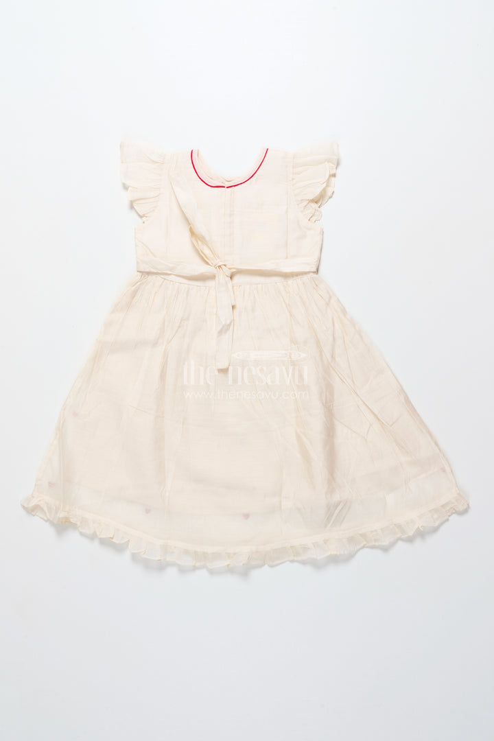 Baby girl frock with car embroidery for birthday and playdates