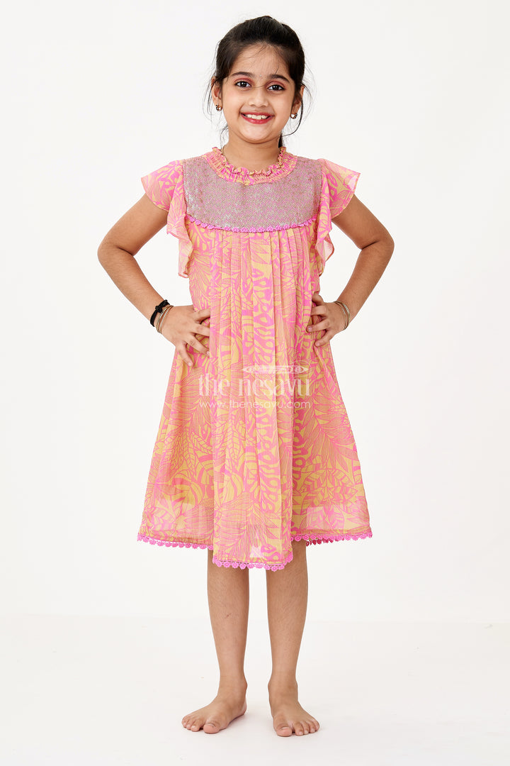 Girls Frock Dress Cotton with Elegant Embroidery and Floral Prints for a Charming Look