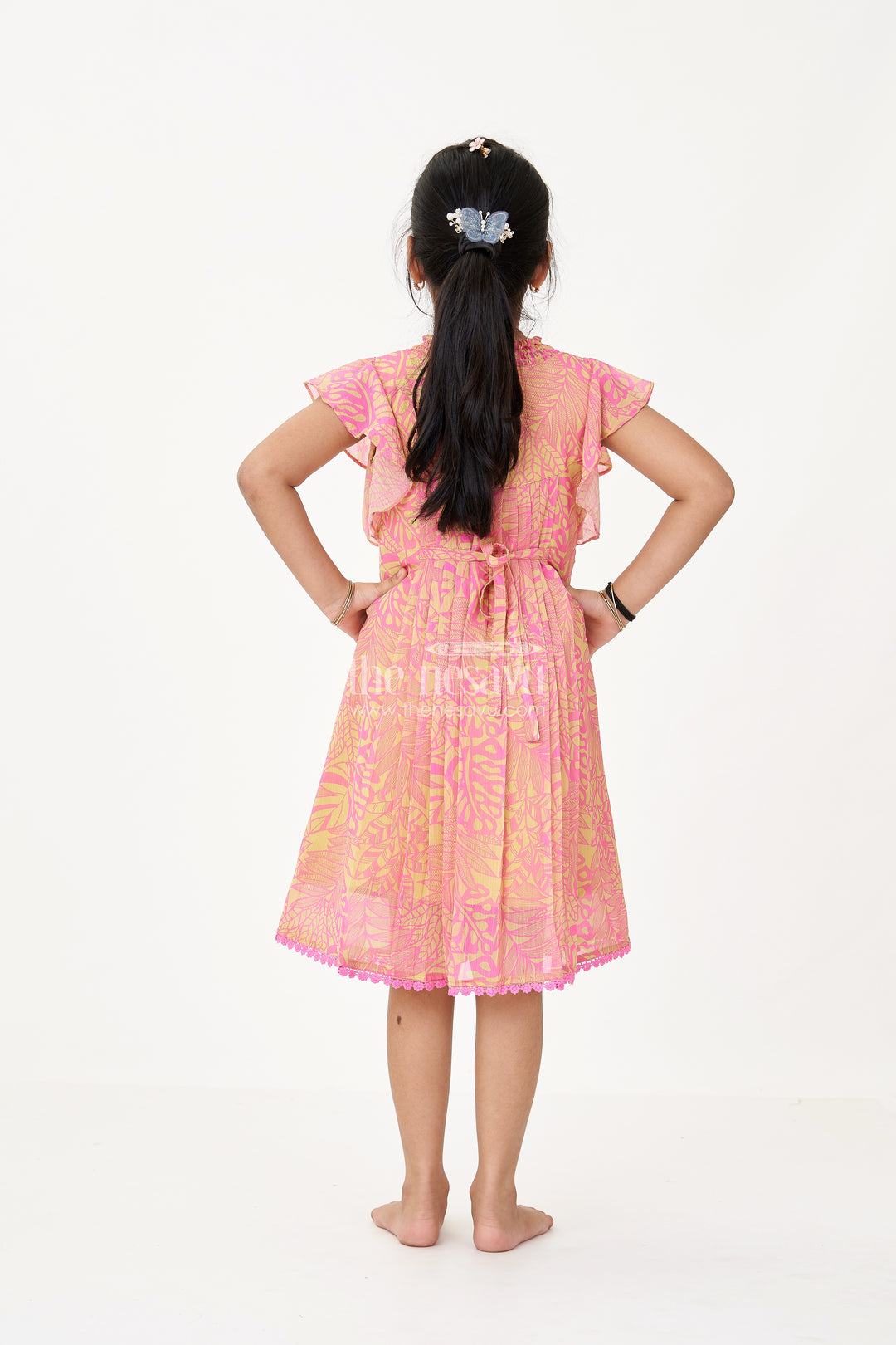 Girls Frock Dress Cotton with Elegant Embroidery and Floral Prints for a Charming Look