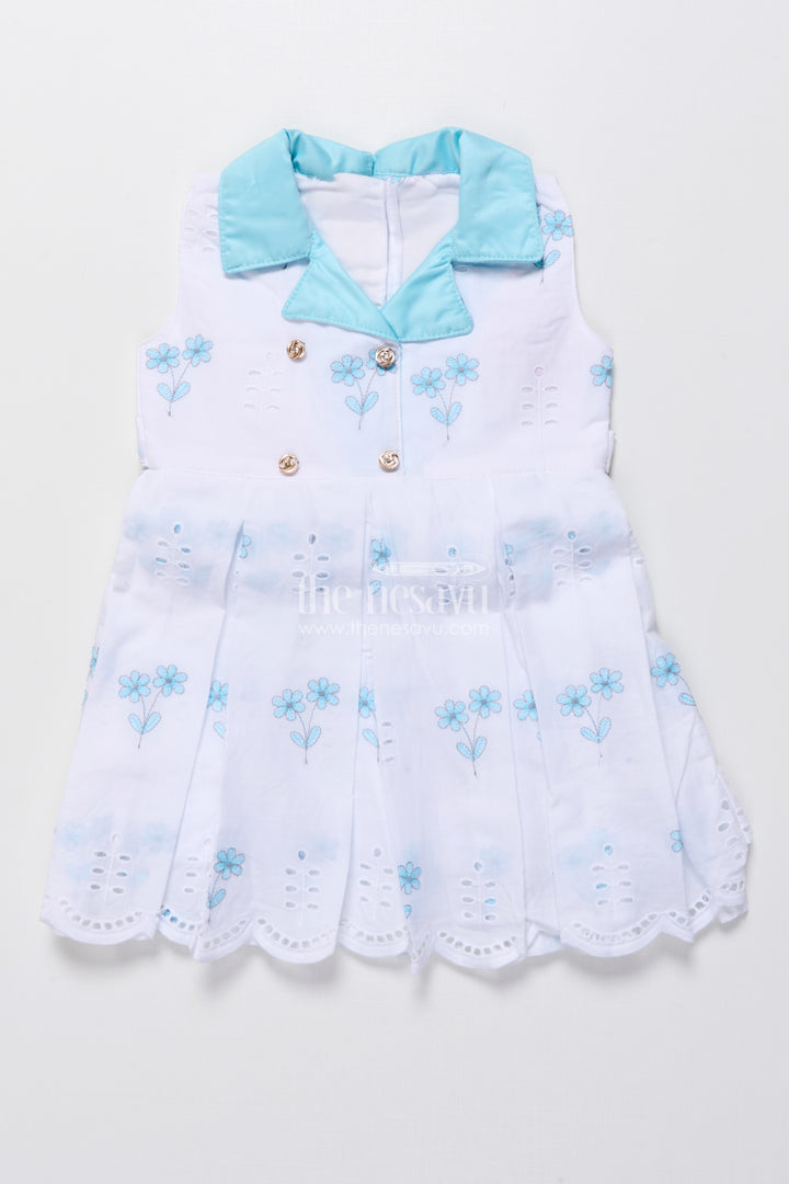 Cotton frock for baby girls with embroidery for summer outings and playdates