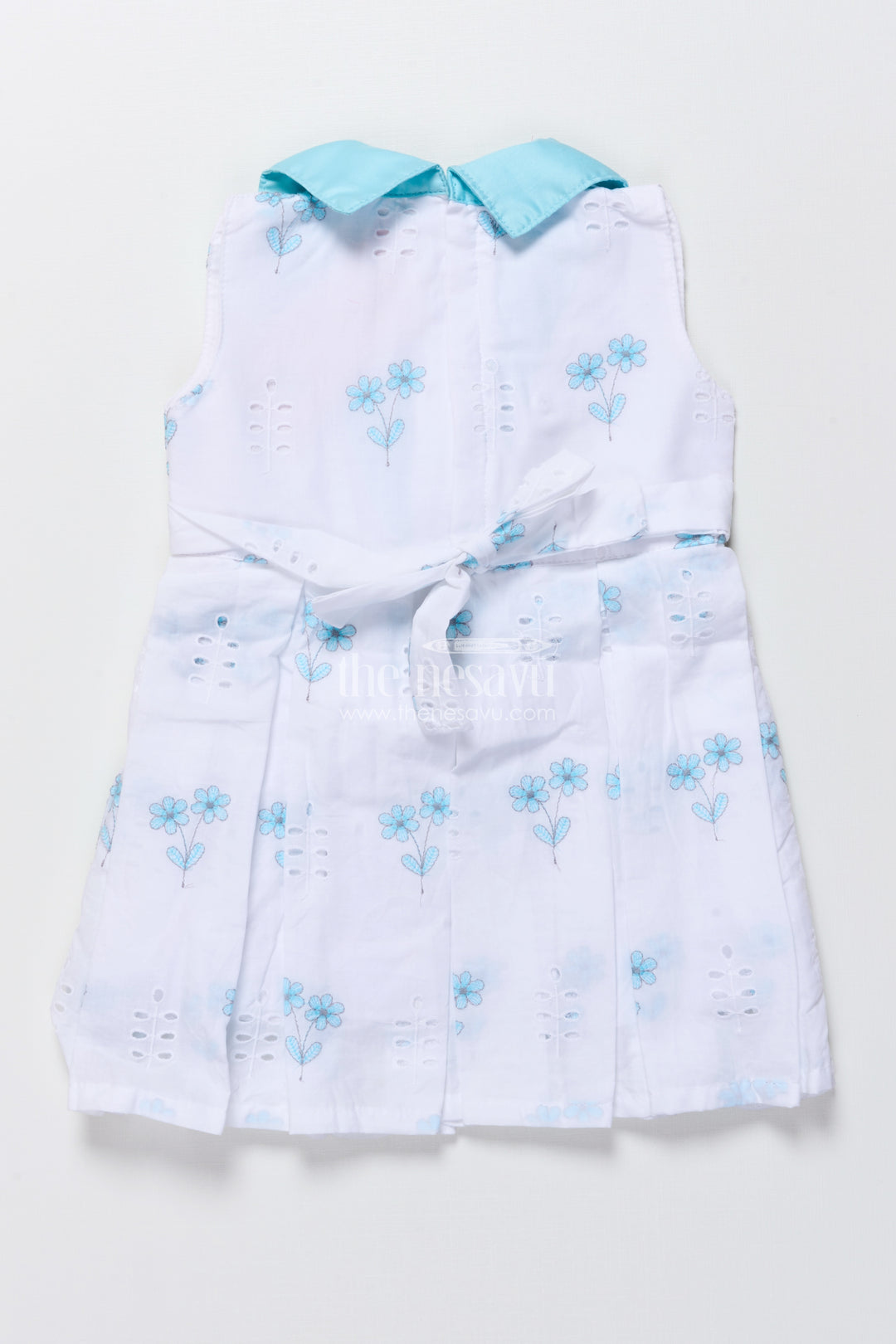 Cotton frock for baby girls with embroidery for summer outings and playdates
