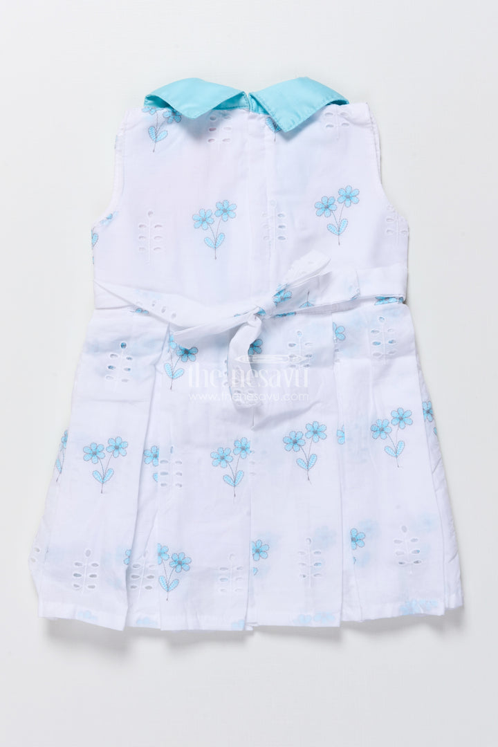 Cotton frock for baby girls with embroidery for summer outings and playdates