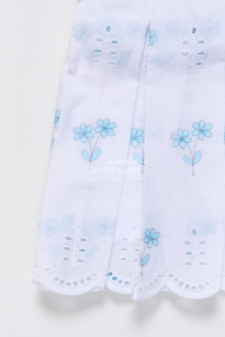 Cotton frock for baby girls with embroidery for summer outings and playdates