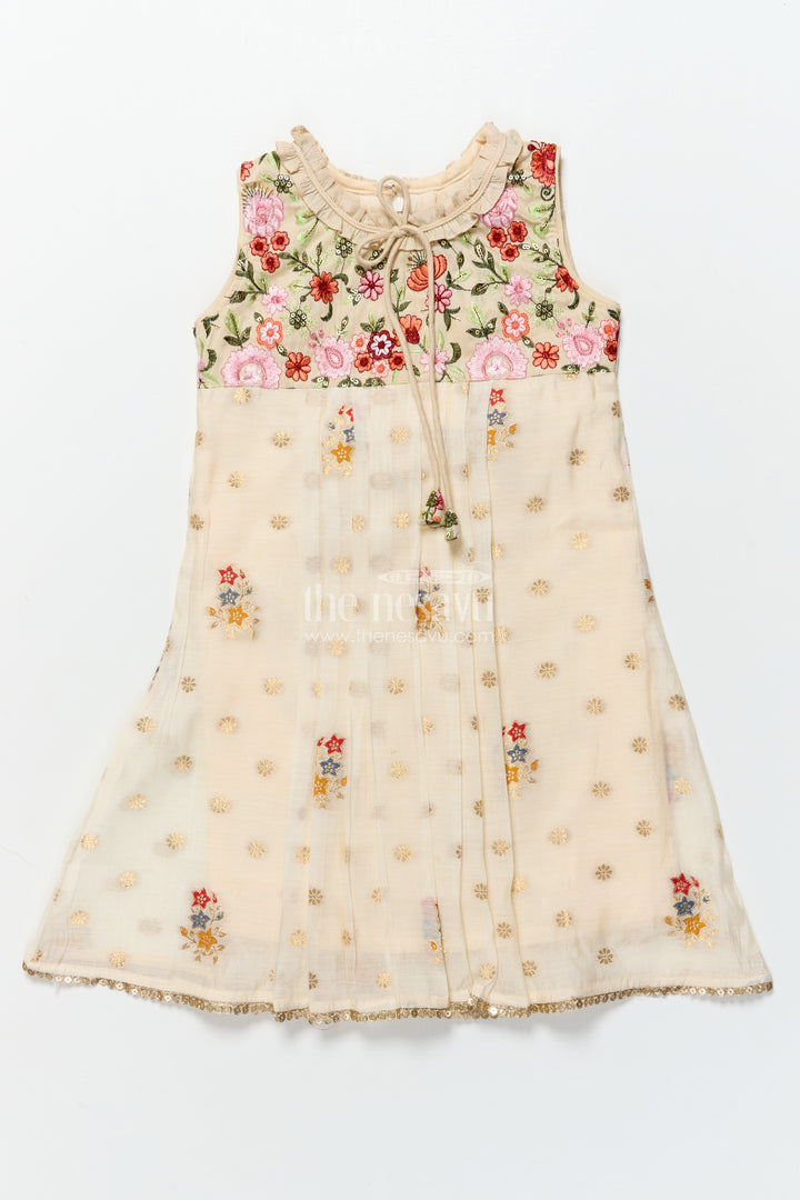 Girls cotton frock for festive days and family outings