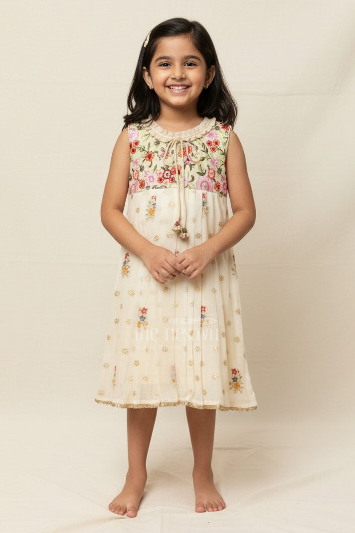 Girls Cotton Frock for Festive Days and Family Outings