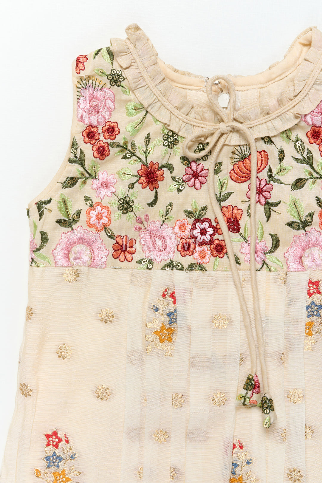 Girls cotton frock for festive days and family outings
