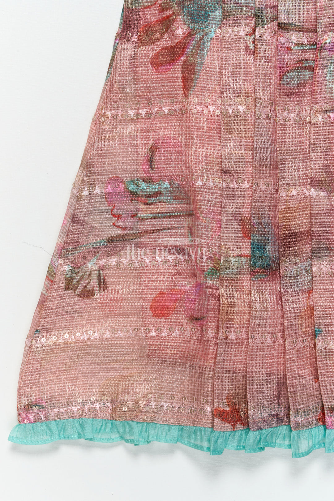 Girls cotton frock with embroidery for festivals and school functions