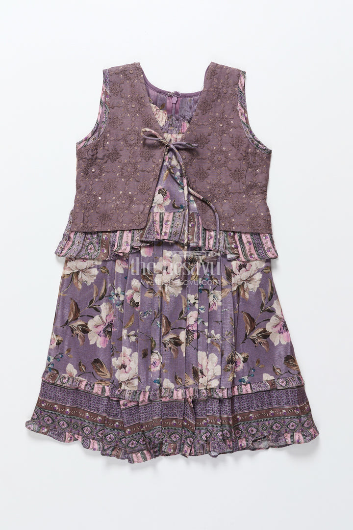 Girls cotton frock with embroidery for birthday parties and festive gatherings
