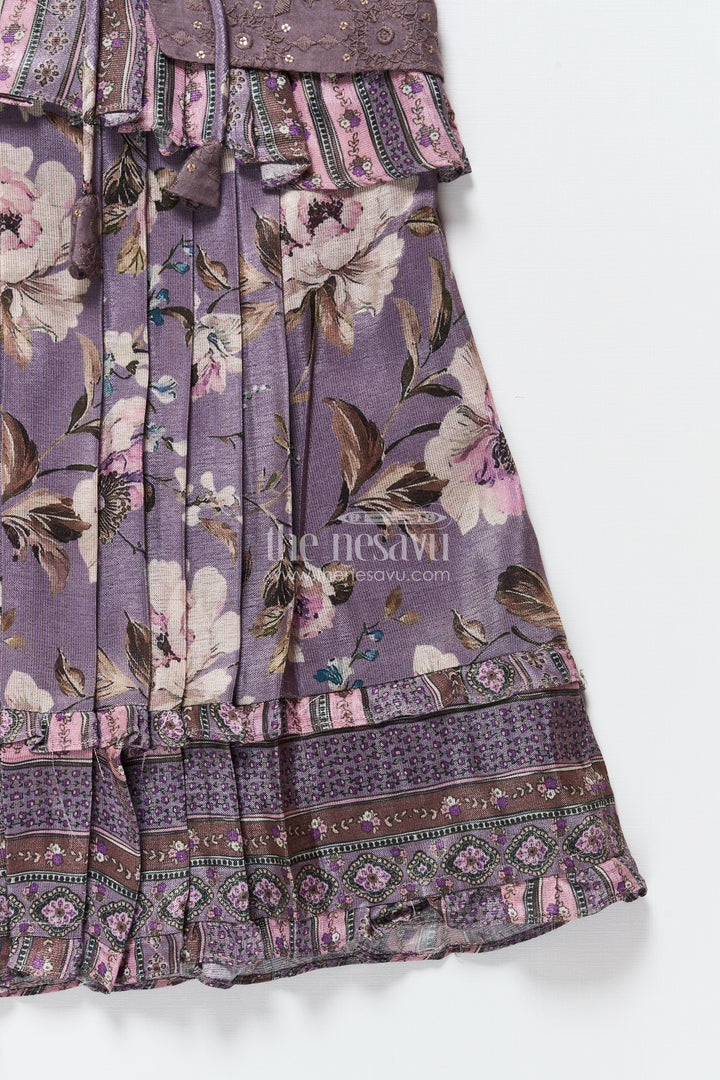 Girls cotton frock with embroidery for birthday parties and festive gatherings