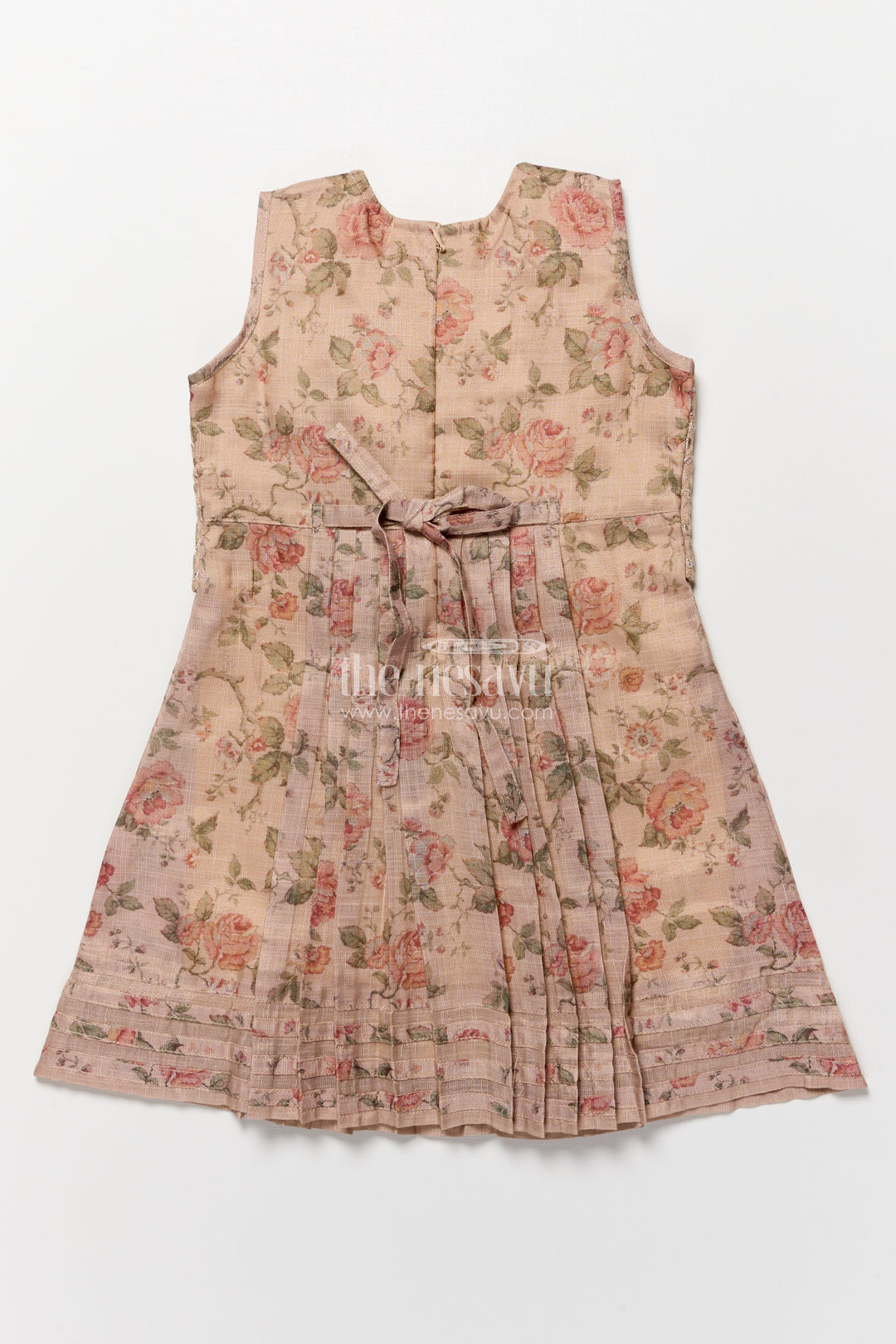 Cotton Frock with Attached Embroidered Coat for Festive-Ready Casual Days