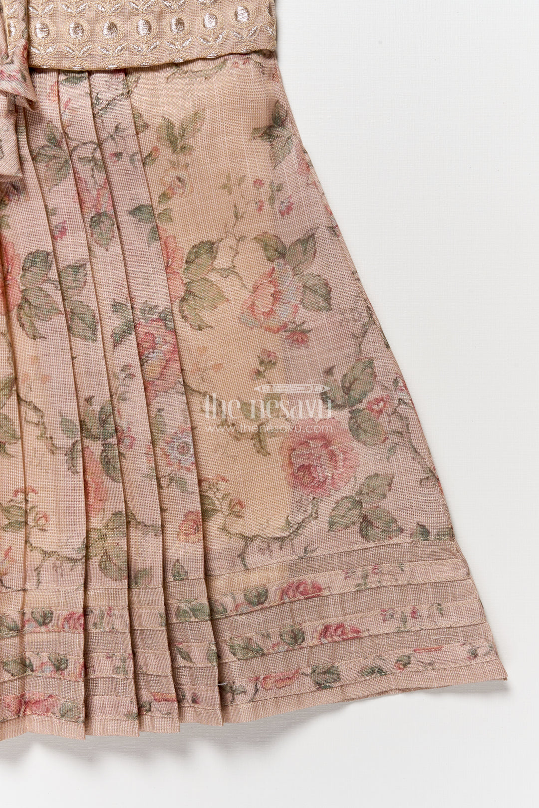 Cotton Frock with Attached Embroidered Coat for Festive-Ready Casual Days
