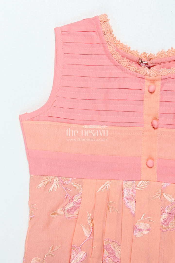 Ethnic Cotton Frock for Toddler Girls for Birthday and Temple Visits