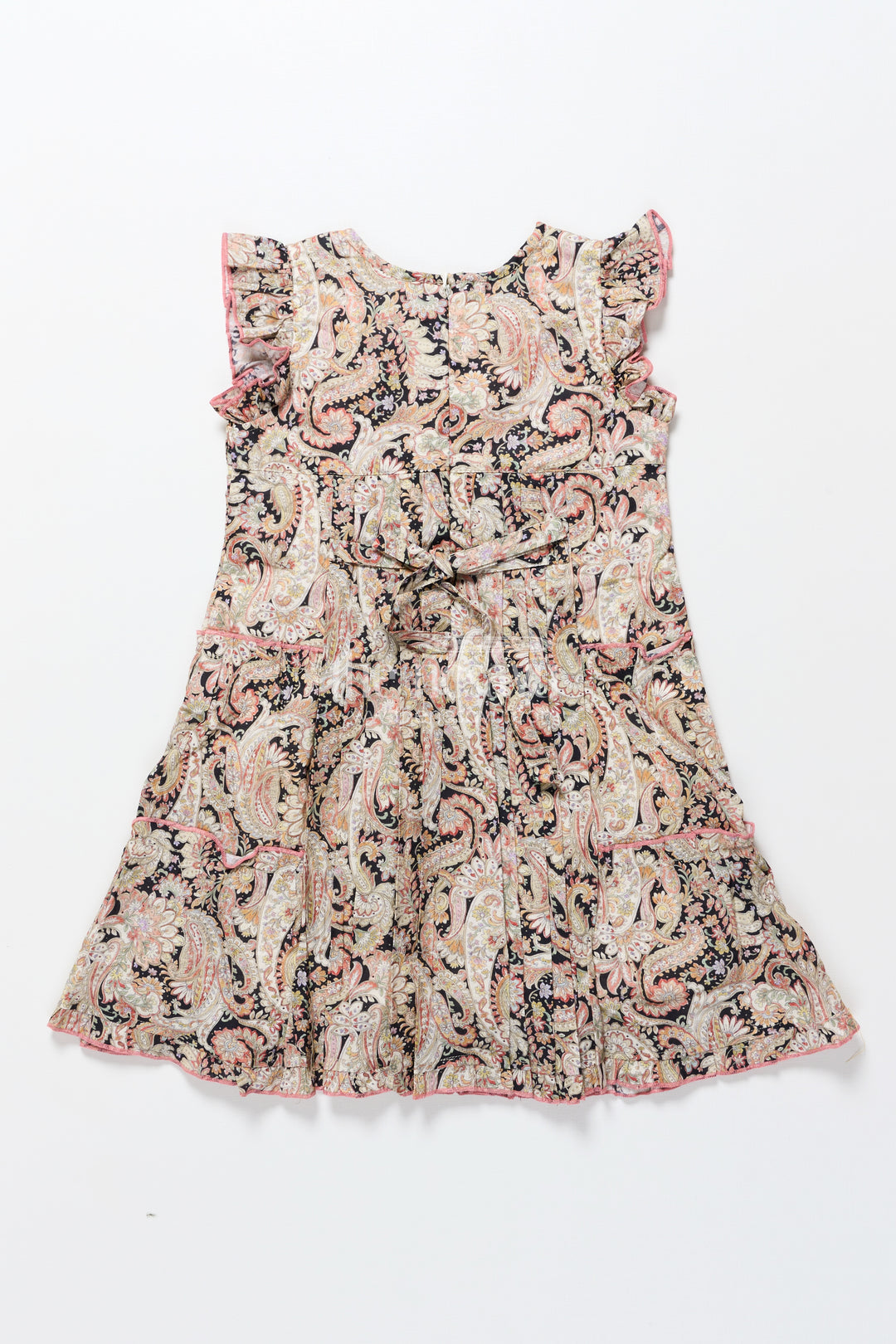 Girls cotton frock with digital print for ethnic school days and casual celebrations