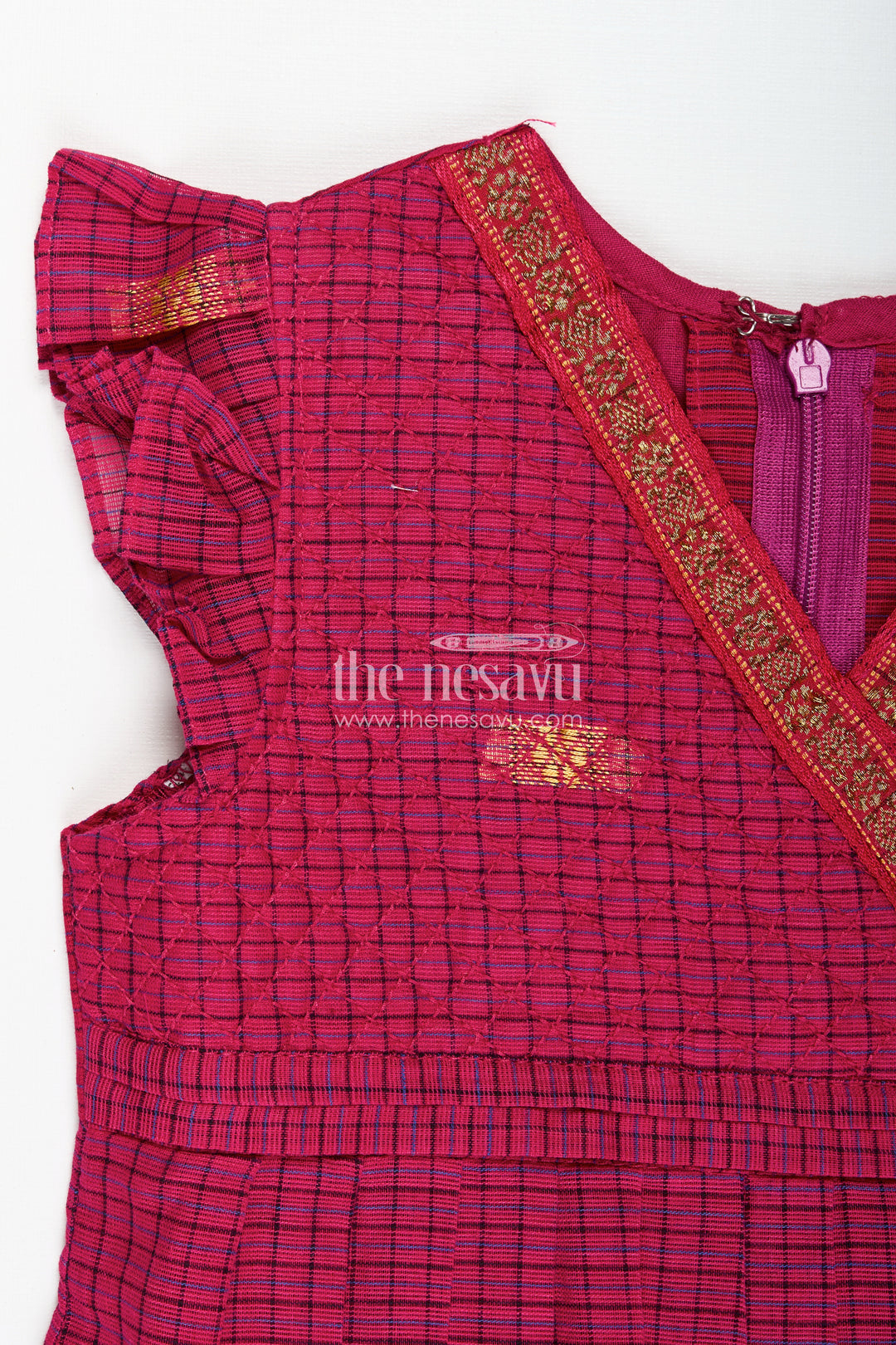 Chettinadu Silk Frock For Girls Traditional South Indian Style