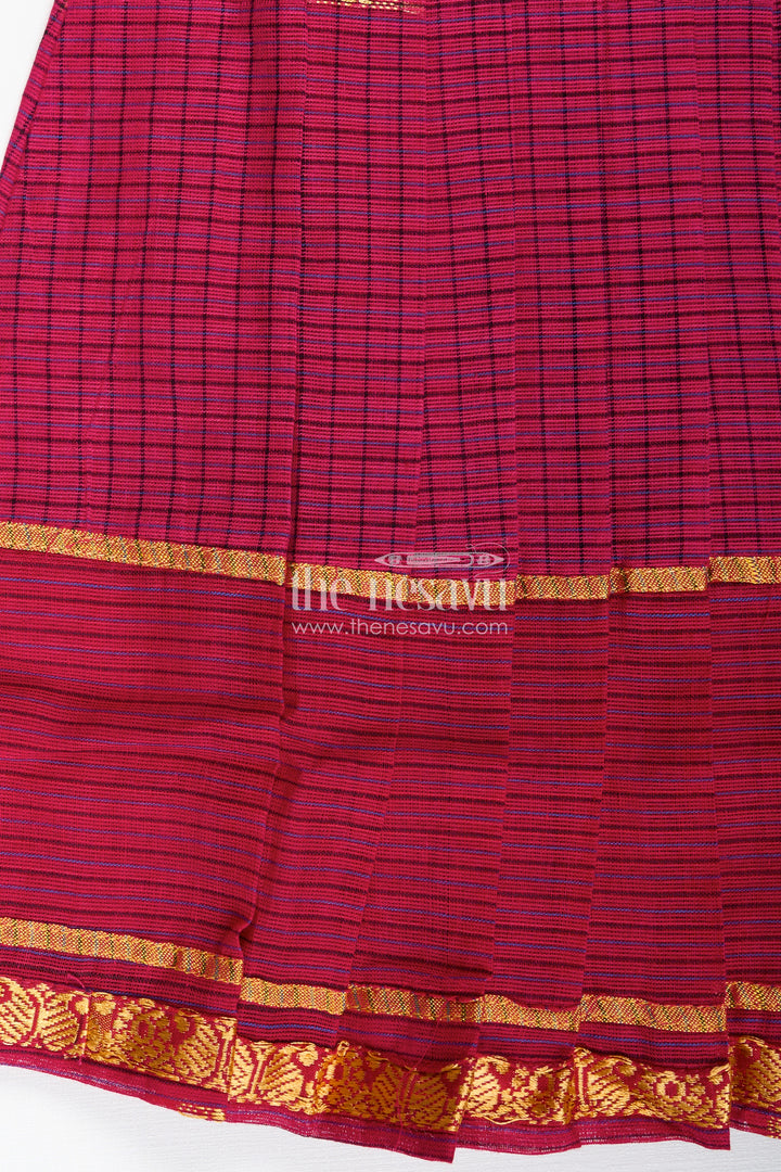 Chettinadu Silk Frock For Girls Traditional South Indian Style