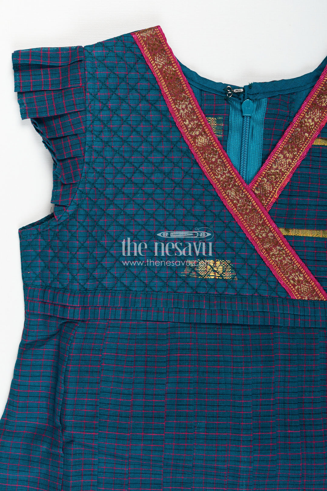 Handwoven Silk Frock For Girls Elegant Heritage Outfit