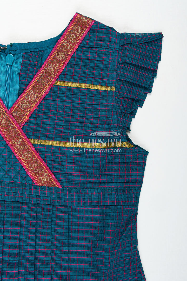 Handwoven Silk Frock For Girls Elegant Heritage Outfit