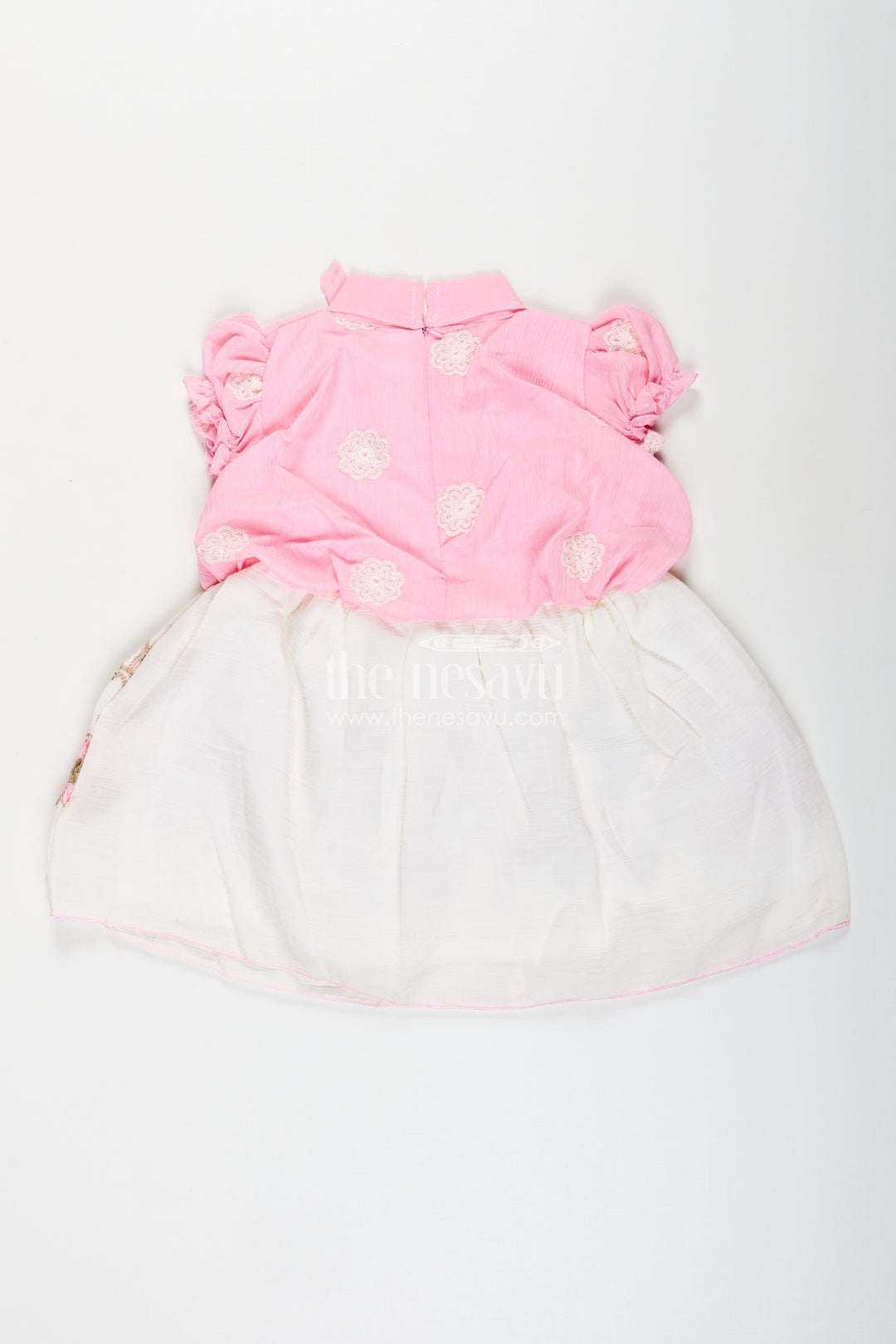 Toddler girl embroidered frock for birthdays and indoor parties