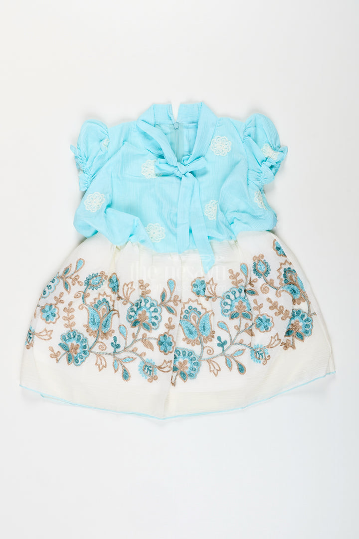 Embroidered frock for toddler girls for birthday and photo day