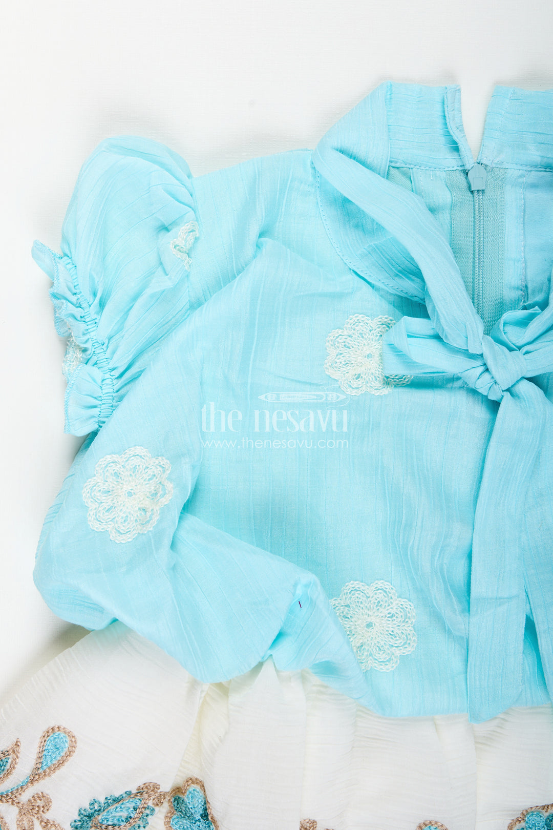 Embroidered frock for toddler girls for birthday and photo day