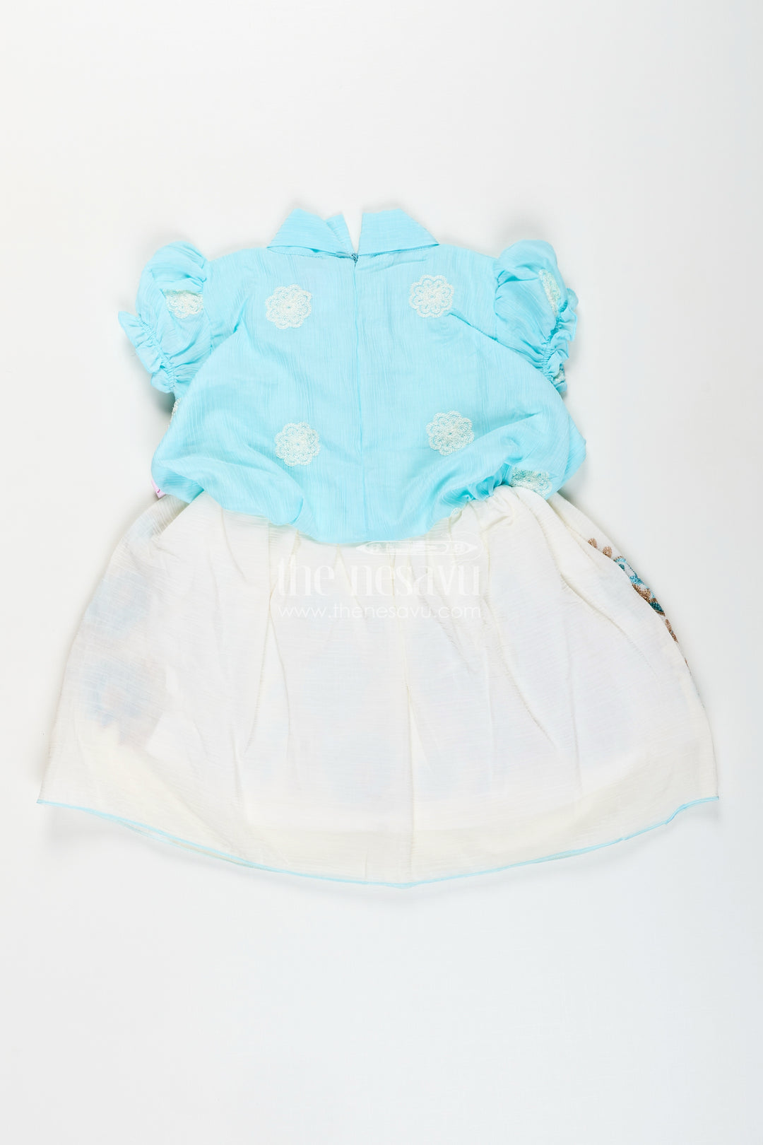 Embroidered frock for toddler girls for birthday and photo day