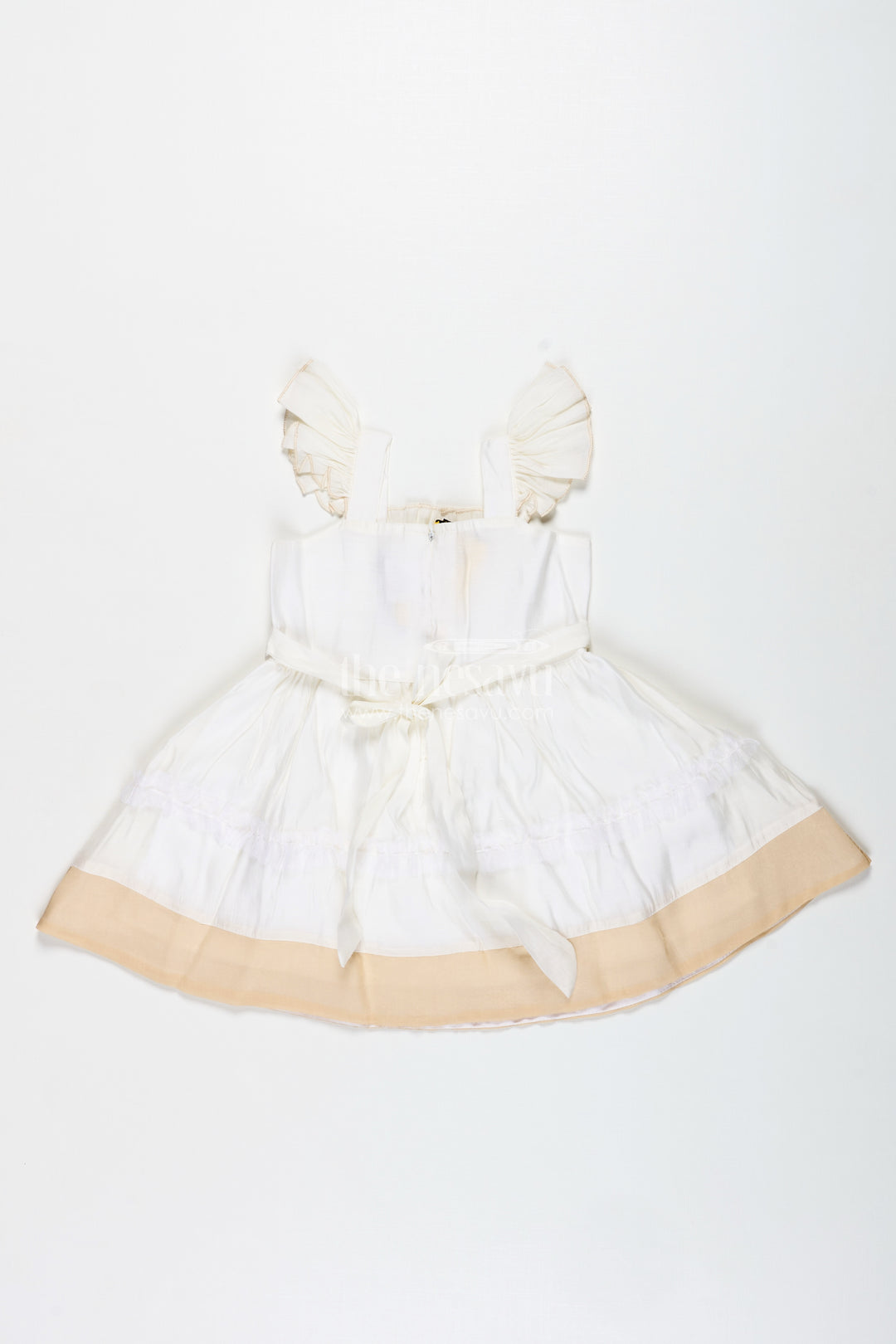 Girls Fancy Frock With Lace Classic Partywear Dress