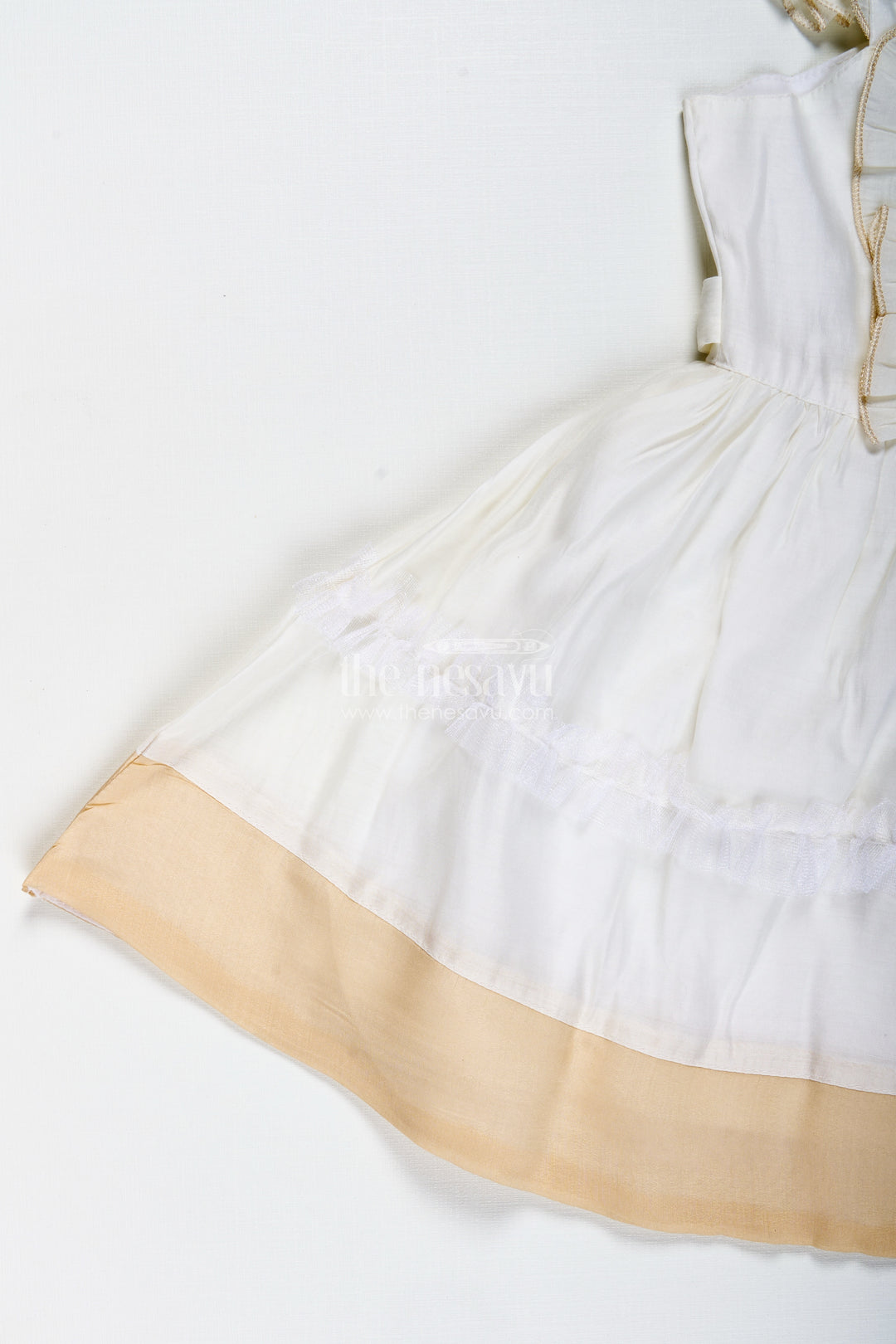 Girls Fancy Frock With Lace Classic Partywear Dress