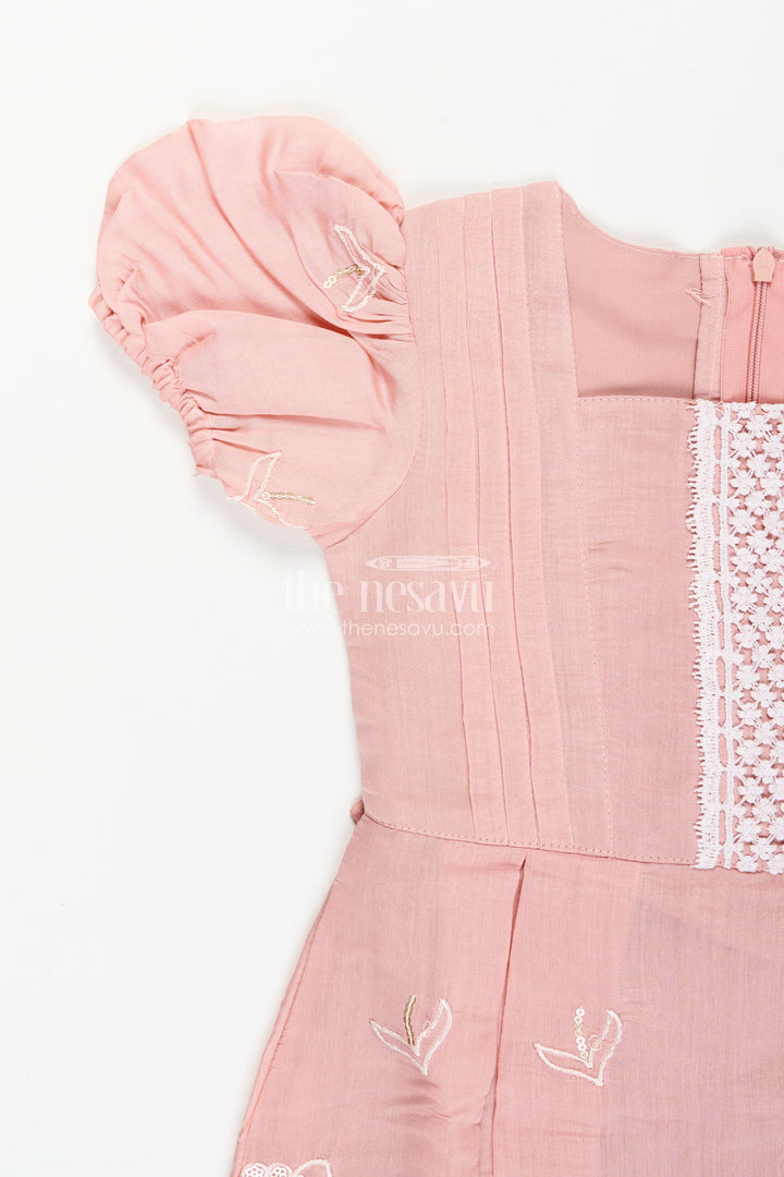 Embroidered frock for toddler girls for birthdays and special outings