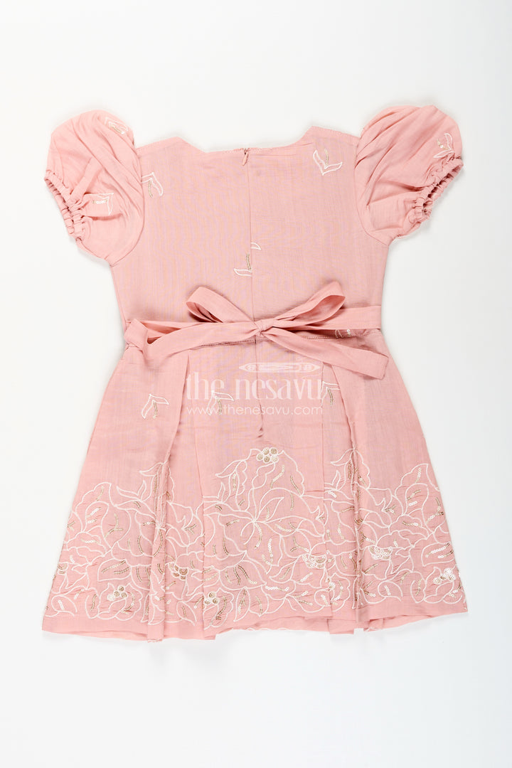 Embroidered frock for toddler girls for birthdays and special outings