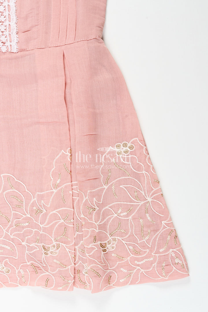Embroidered frock for toddler girls for birthdays and special outings