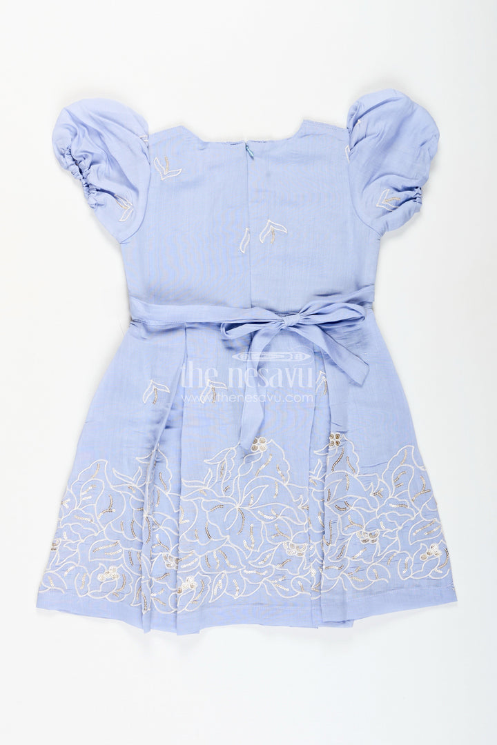 Chanderi frock for toddler girls for weddings and festive events