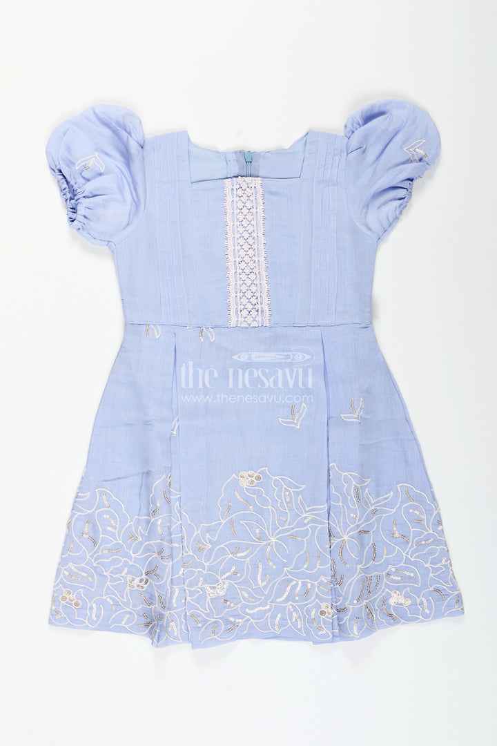 Chanderi frock for toddler girls for weddings and festive events